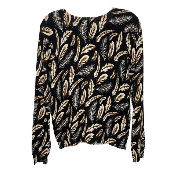 Stitch Fix l Daniel Rainn Button Down Cardigan Feather Print, XS - Picture 8 of 8